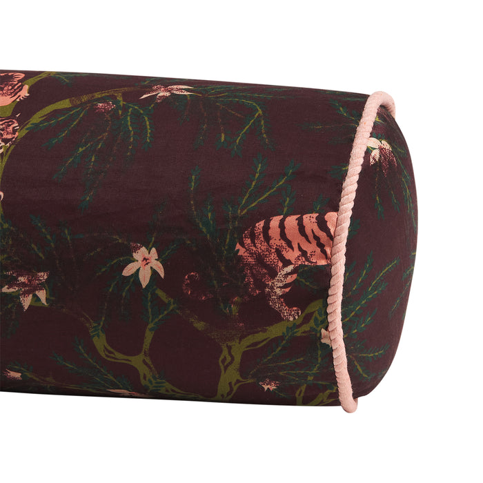 Andrea Bolster Cushion - Rosewood Feather Insert