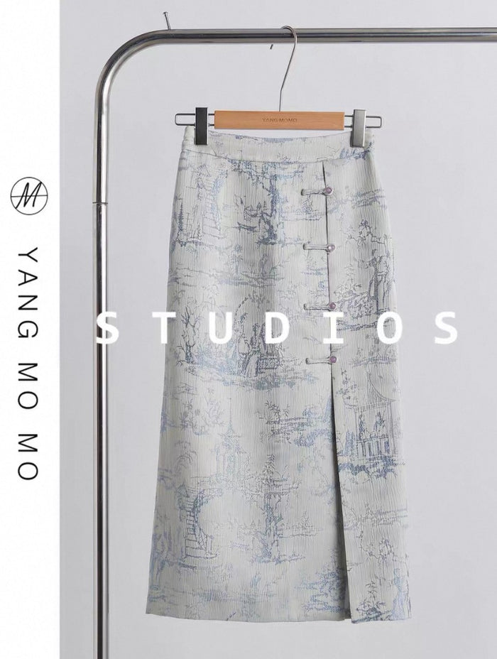 ASAYA4896 β Misty Horizon Jacquard Set π«οΈπ