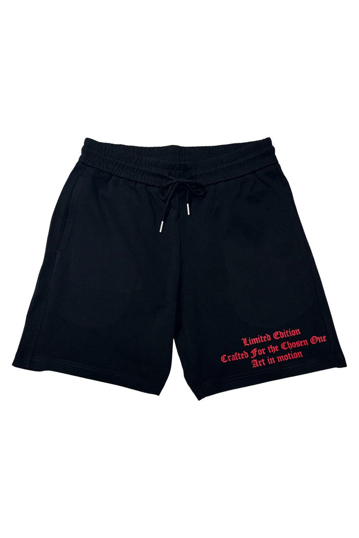 Black Label - BL6R Cotton Shorts - Black/Red - Clique Apparel