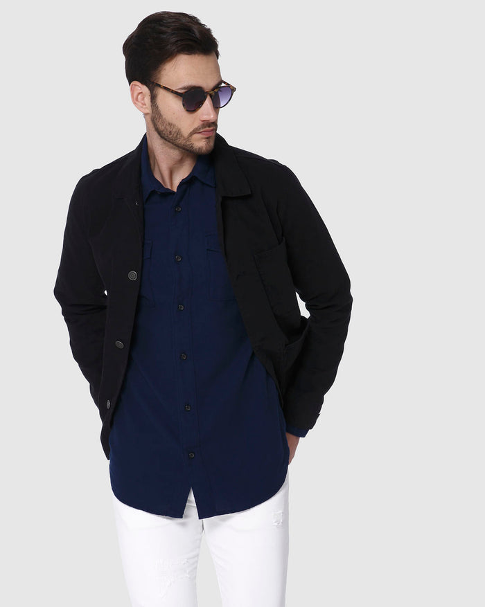 Blue Full Sleeves Shirt