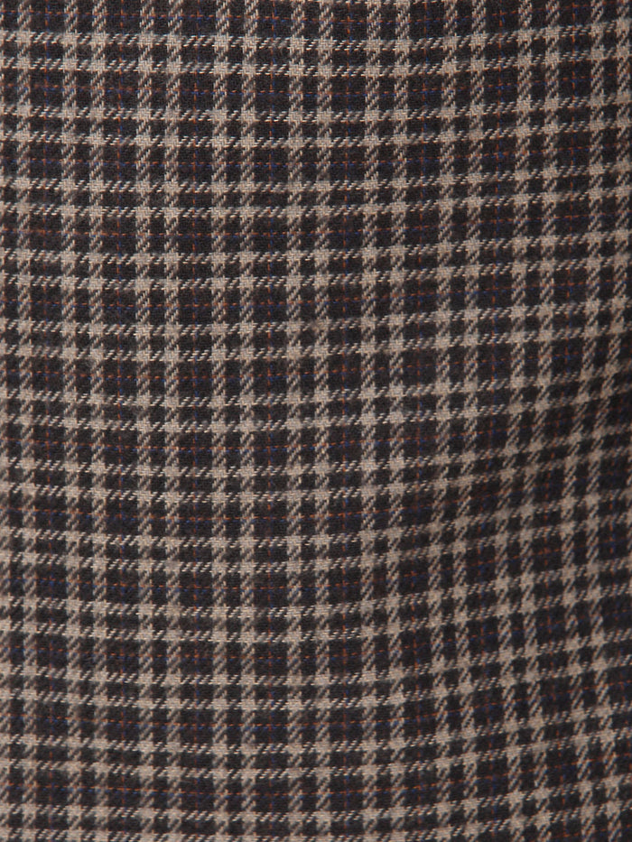 Brown Check Full Sleeves Shirt