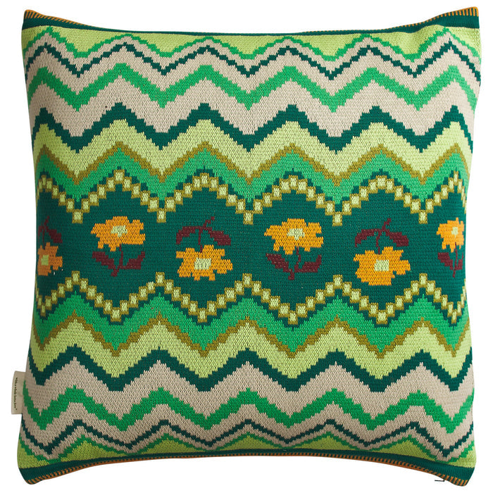 Calina Knit Cushion - Verdant Feather Insert