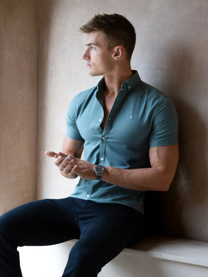 Conrad Short Sleeve Shirt - Sage Green