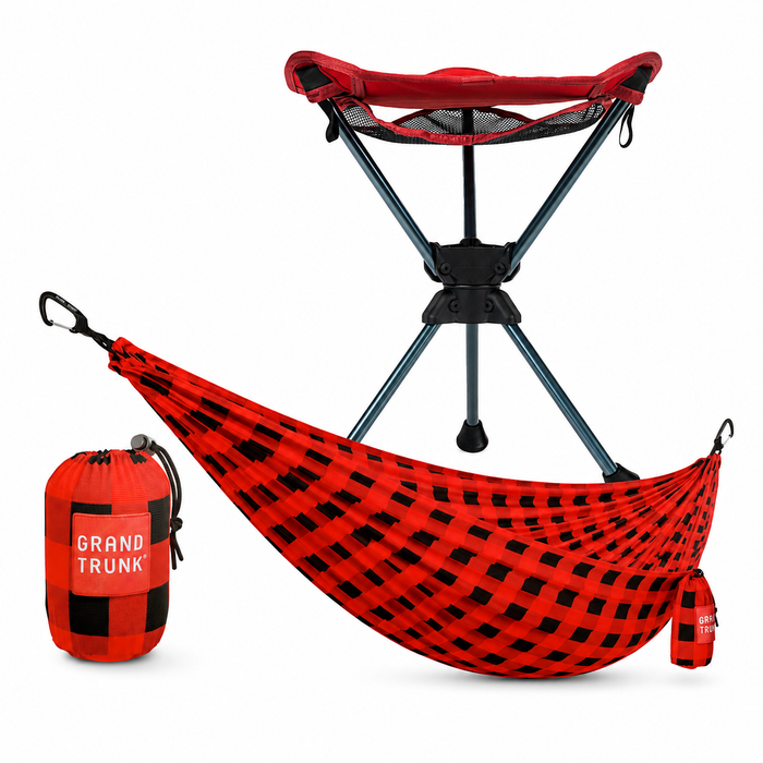 Dad Mode Bundle: Compass 360° Stool + TrunkTech Hammock