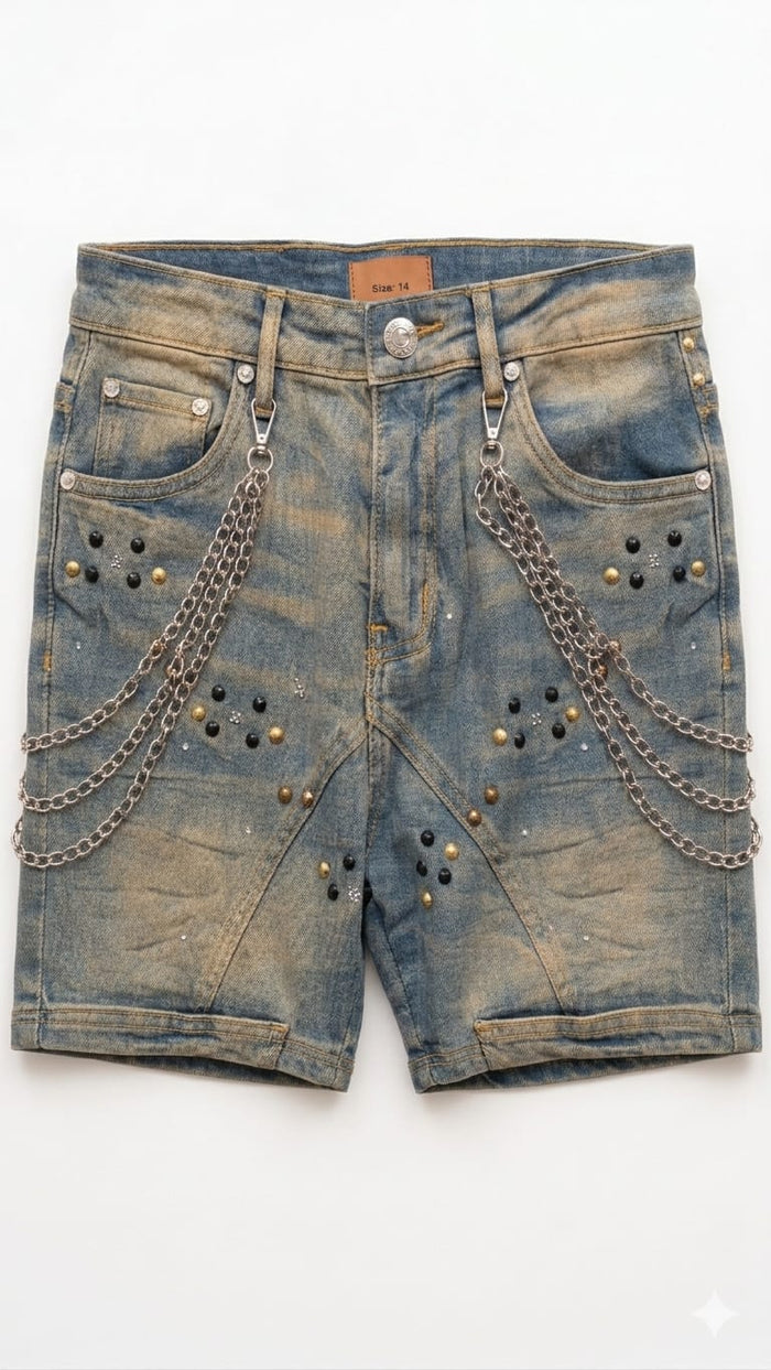 Elite - Movie Star Kids Denim Shorts - Clique Apparel