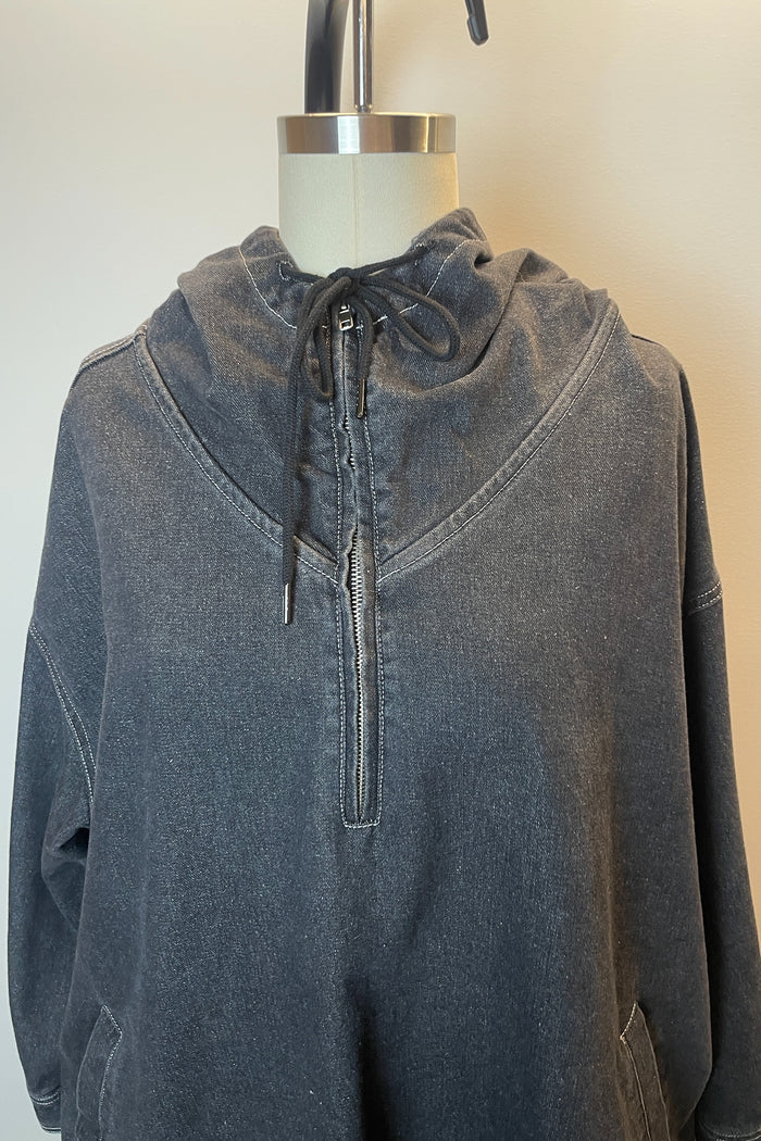 Fafatt Denim Poncho Coat image 3