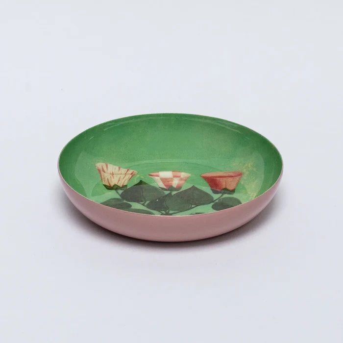 Festival of Flowers Round Enamel Tray - The New York Public Library Shop