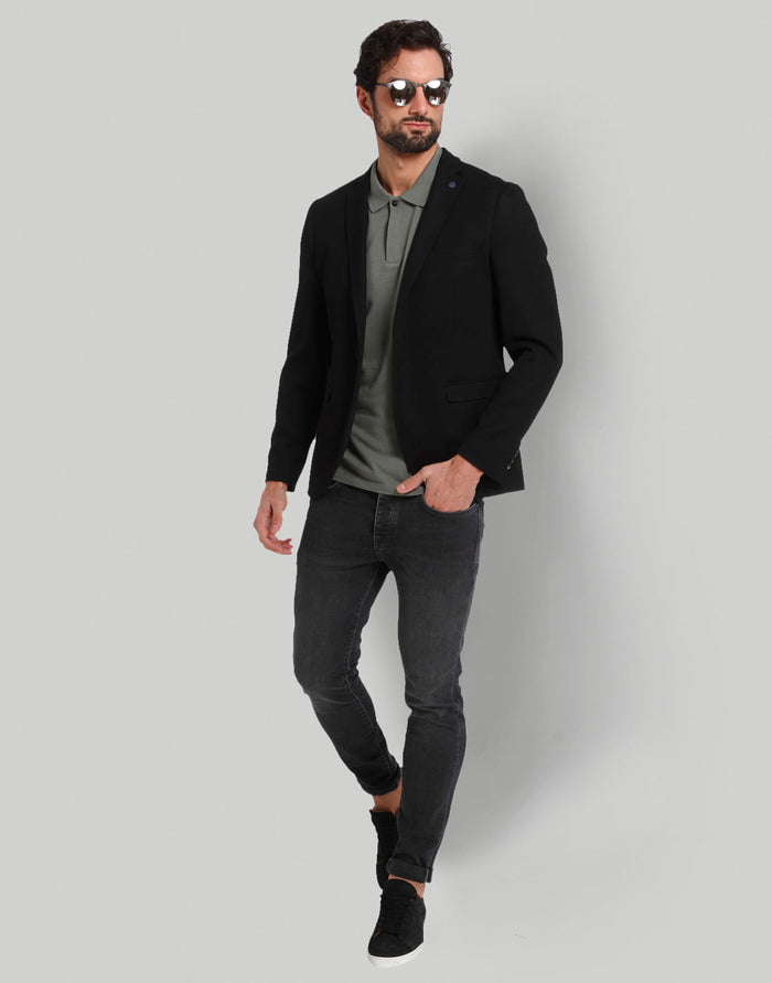 Green Polo Neck T-Shirt