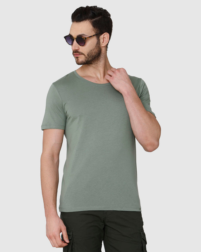 Grey Crew Neck T-Shirt