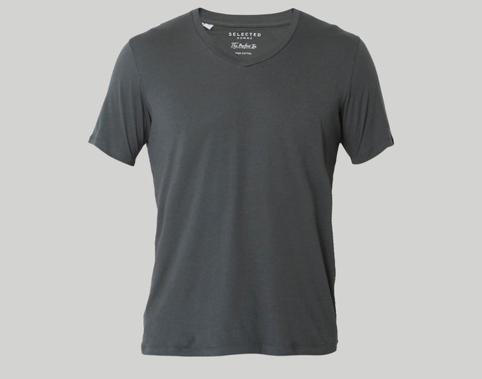 Grey V-Neck T-Shirt