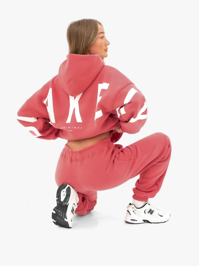 Isabel Cuffed Sweatpants - Sunrise Coral
