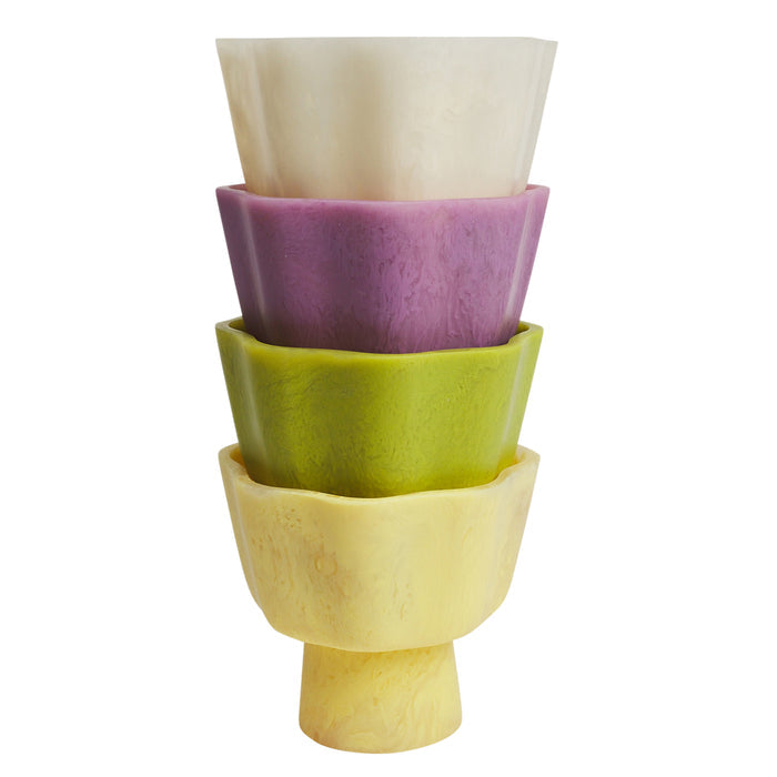 Joy Pedestal Bowl - Aspen Gold