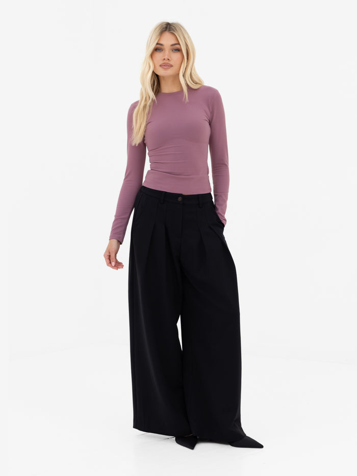 Lucia Long Sleeve Top - Dusty Rose