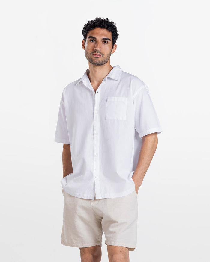 MEN'S LINEN SHIRT WHITE 1