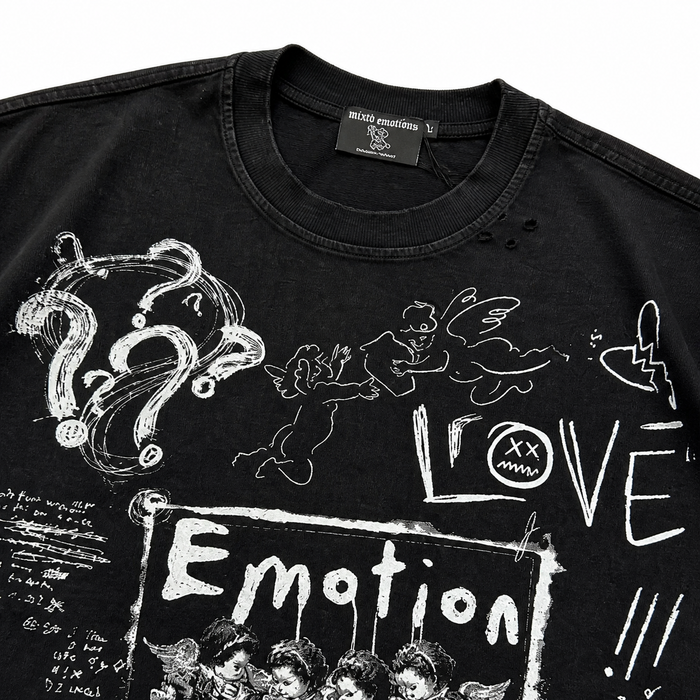 Mixed Emotions - Chaos Tee - Black - Clique Apparel