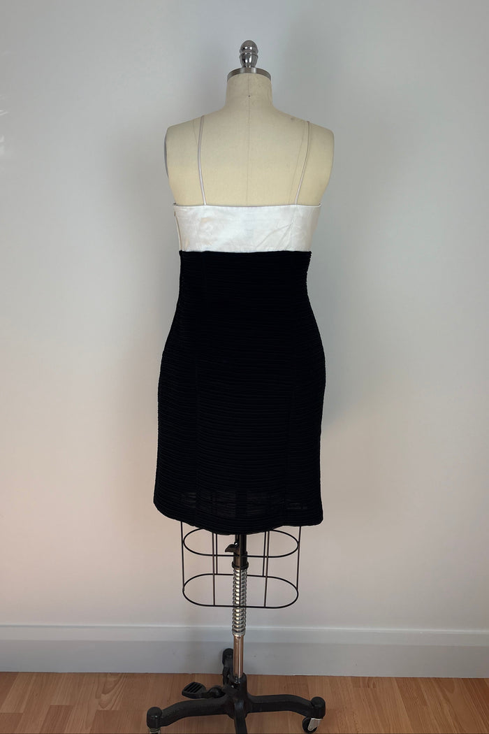 Mr K & Co Black & White Rosette Dress