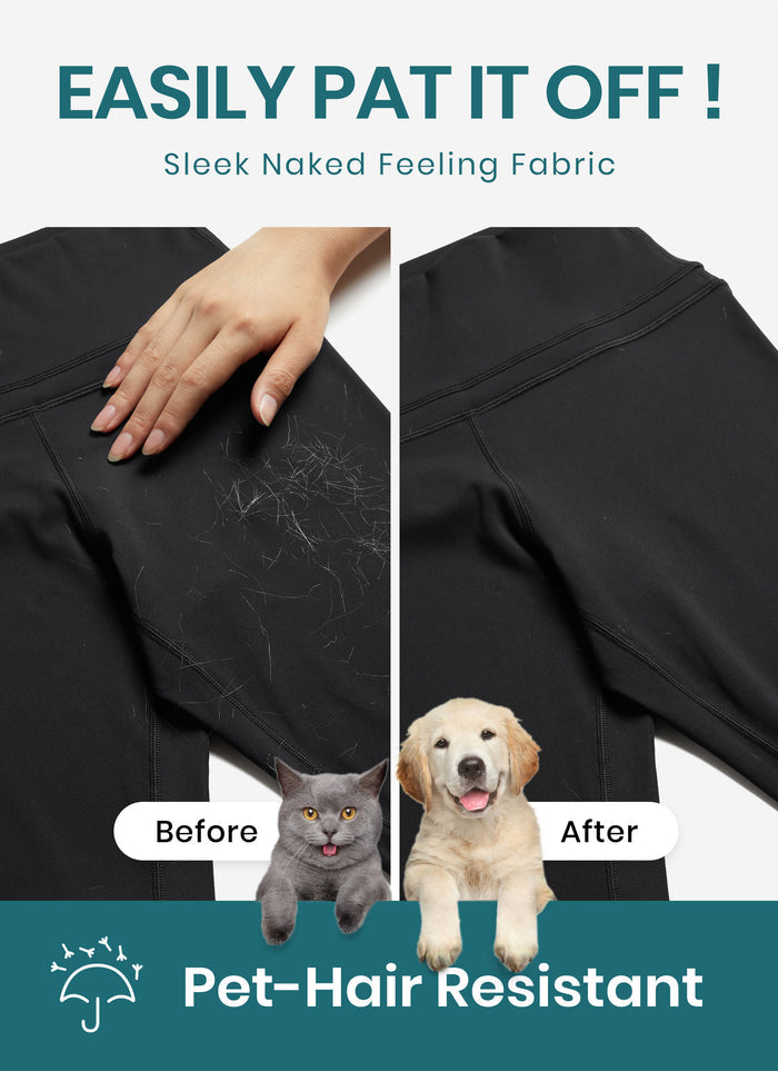 CRZ YOGA Women's Yoga Train High Rise Nakedfeel Pocket Leggings 25'' Lunar Rock