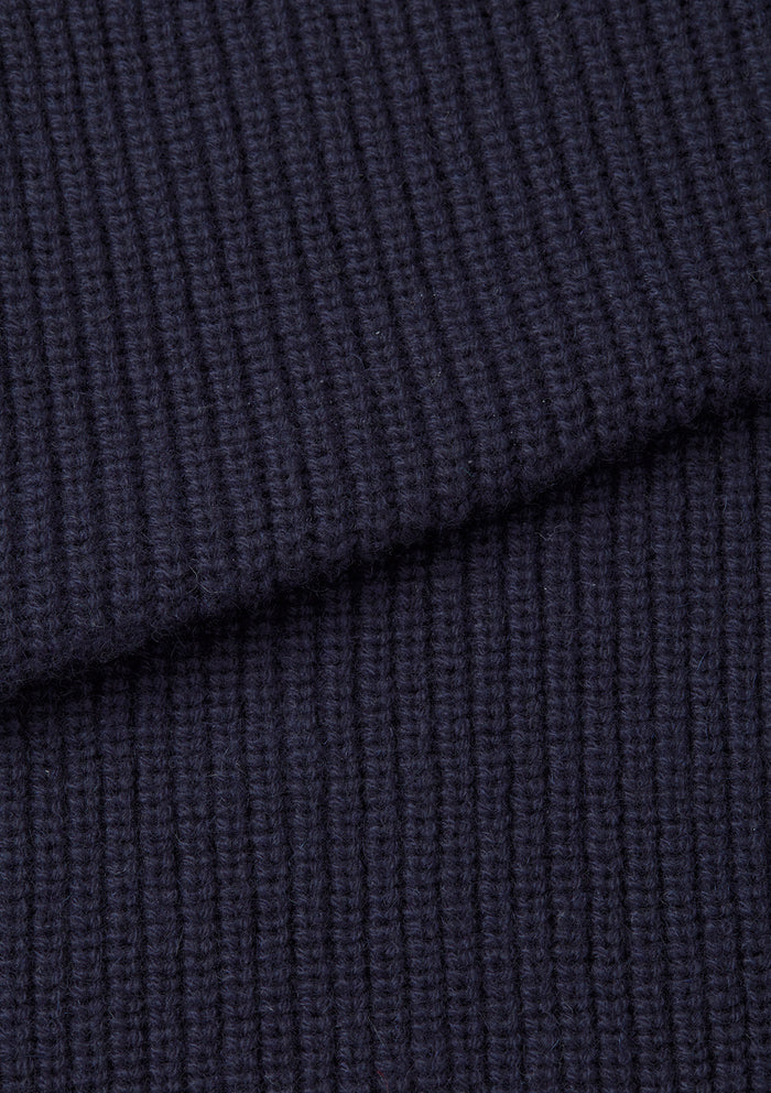 Navy Cashmere Knit Gilet, Gilet - SIRPLUS