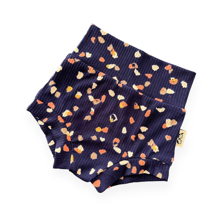 Navy Terrazzo Ribbed Summer Lounge Set