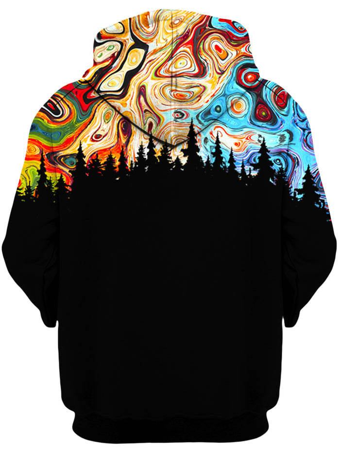 Night Sky Unisex Zip-Up Hoodie Gratefully Dyed Damen Epic Hoodie