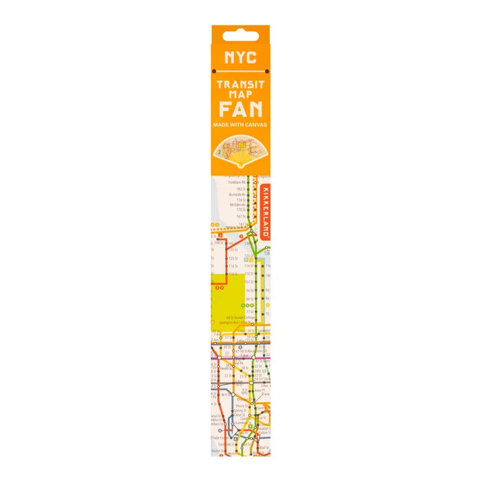 NYC Transit Map Fan - The New York Public Library Shop