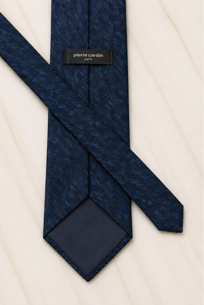 Pierre Cardin Midnight Static Blue Silk Tie