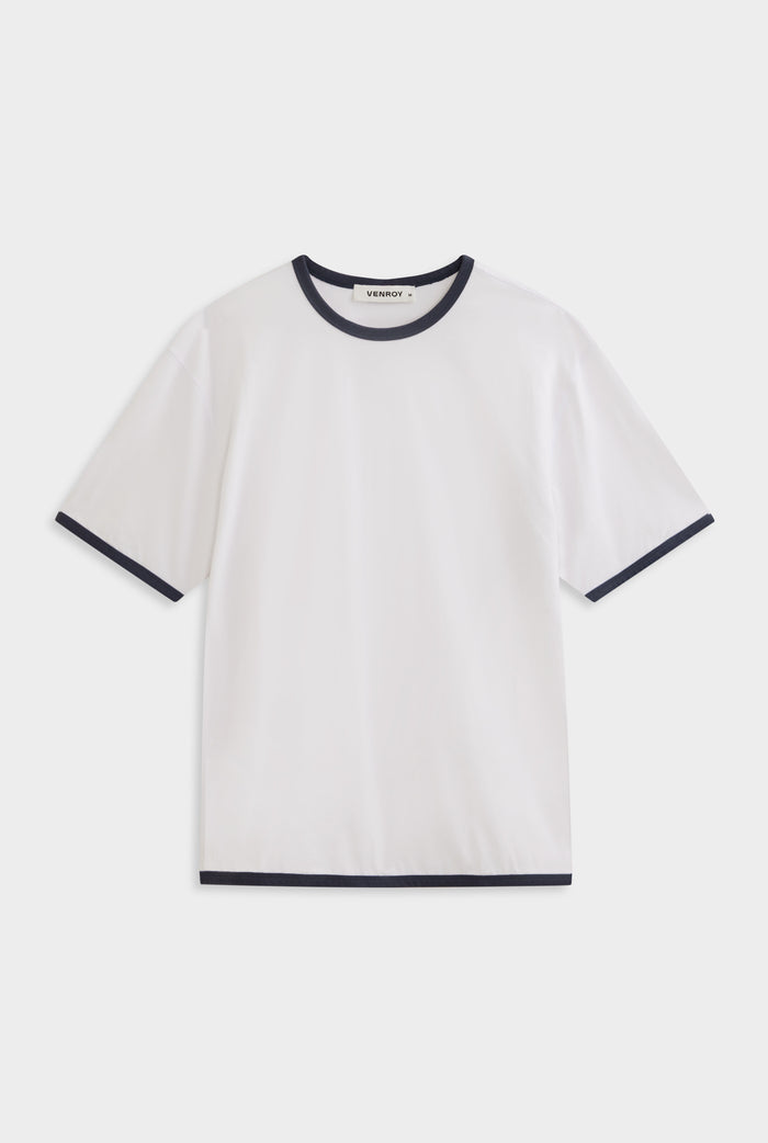 Ringer T-Shirt - White/Navy
