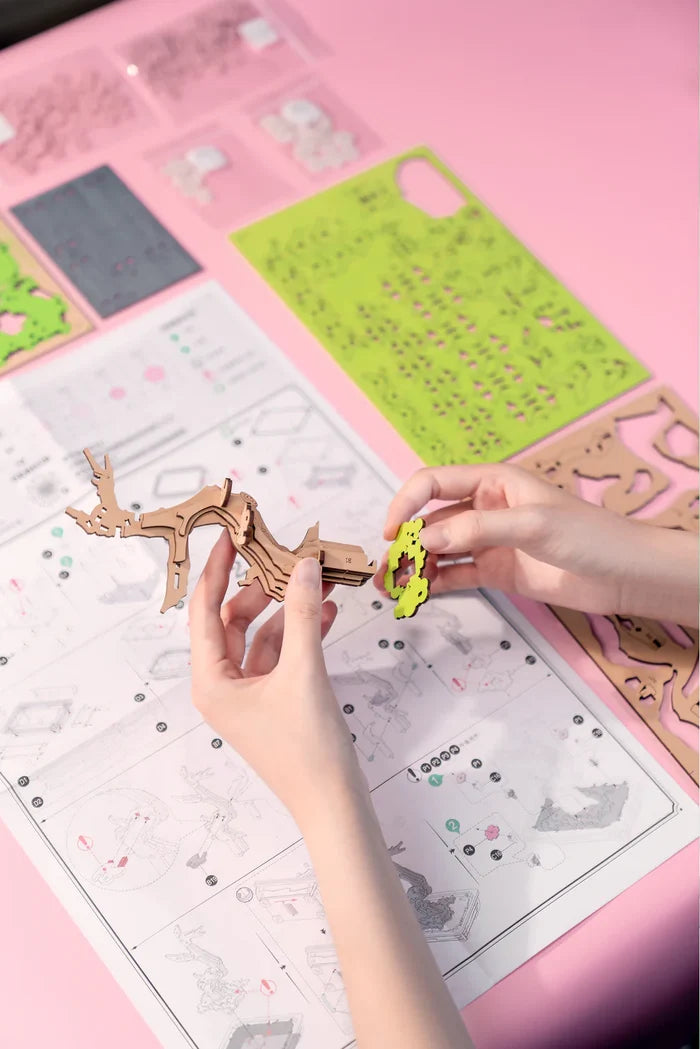 Sakura Bonsai DIY Wooden Craft - The New York Public Library Shop