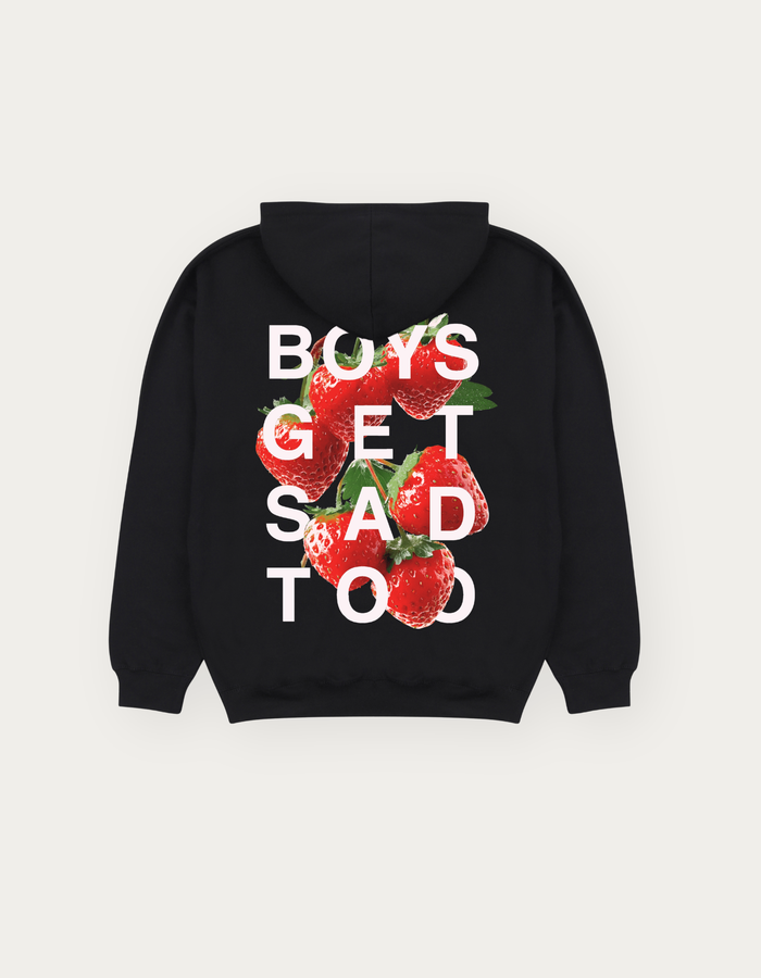 STRAWBERRY HOODY BLACK