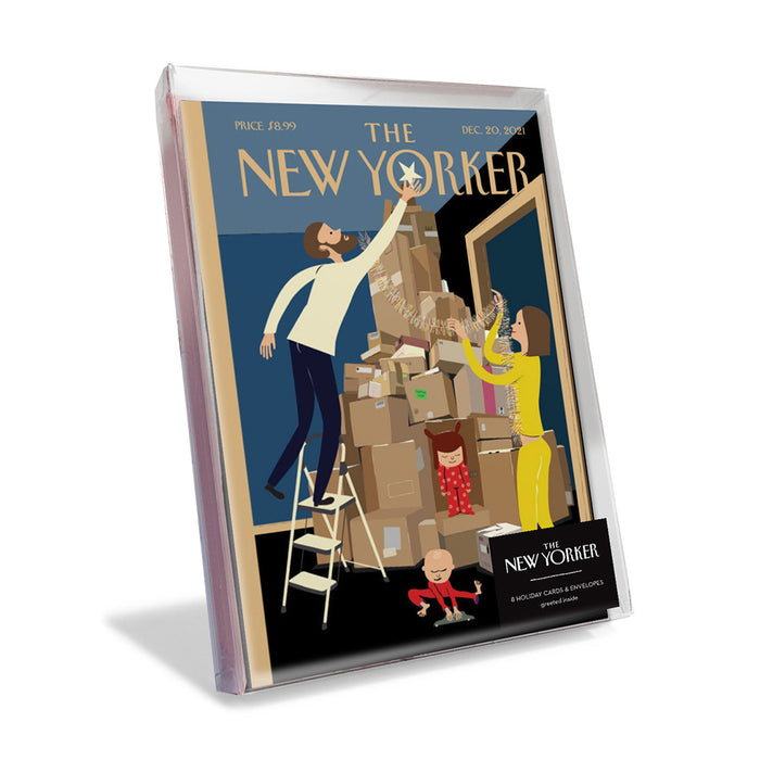 The New Yorker Wrapping Up Holiday Card Set - The New York Public Library Shop