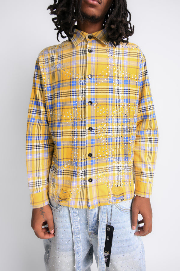 Vero Santi - Halo Flannel - Yellow THS-20 - Clique Apparel
