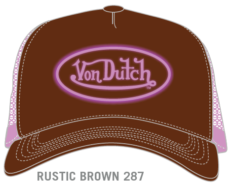 Von Dutch - Rusted Brown Pink Logo/Mesh - Clique Apparel
