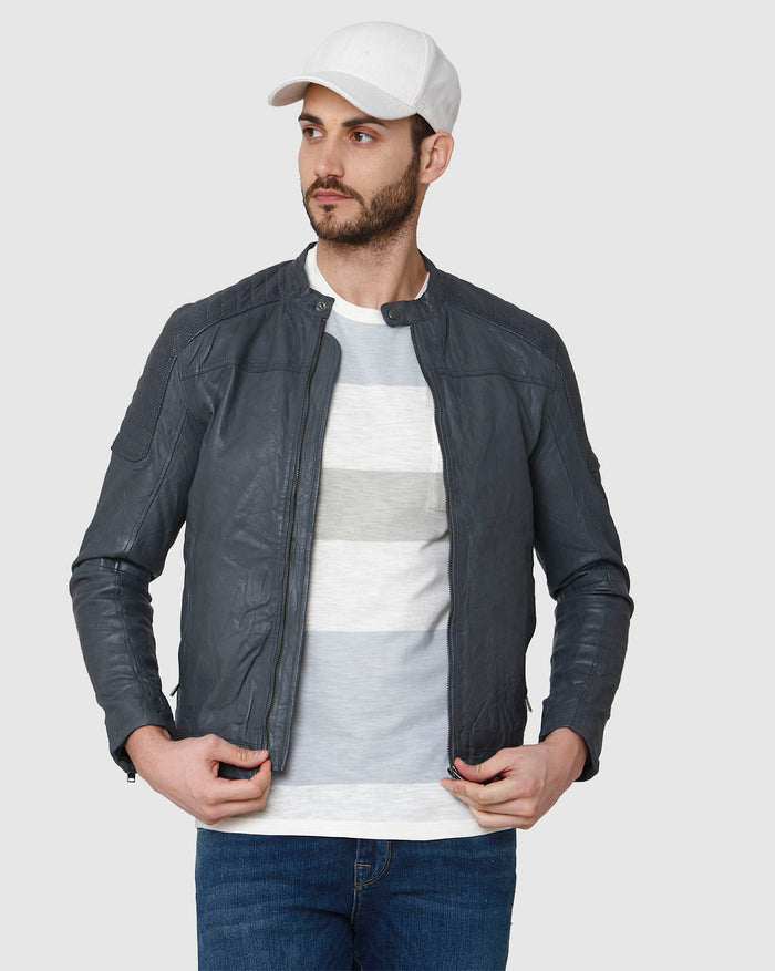 White Colourblocked Crew Neck T-Shirt