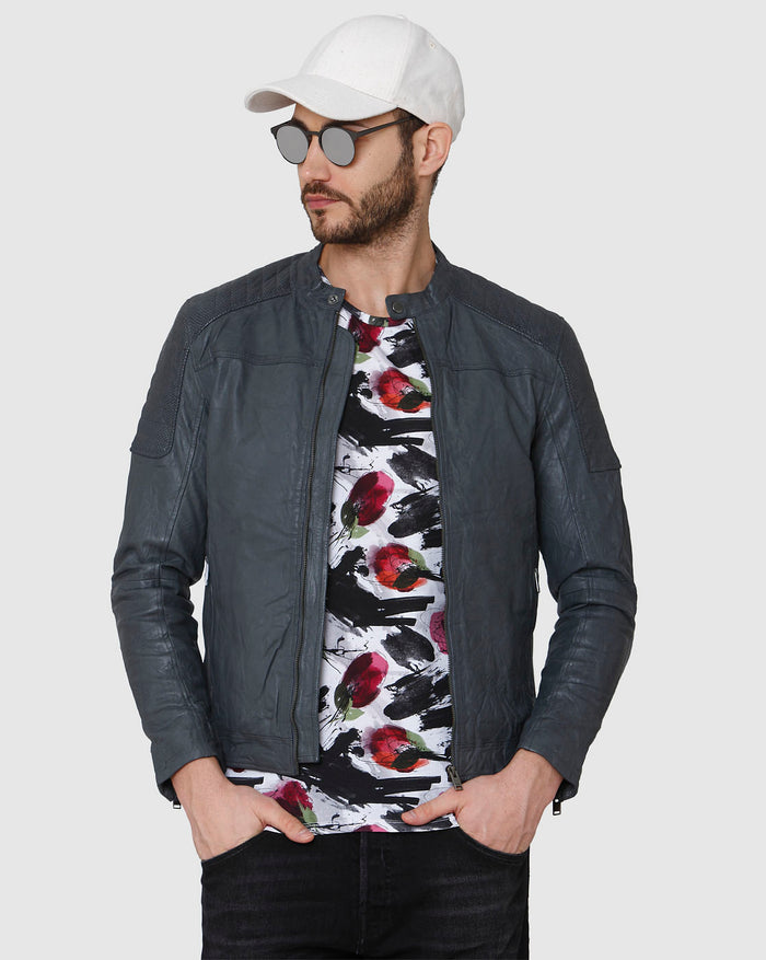 White Floral Print Crew Neck T-Shirt