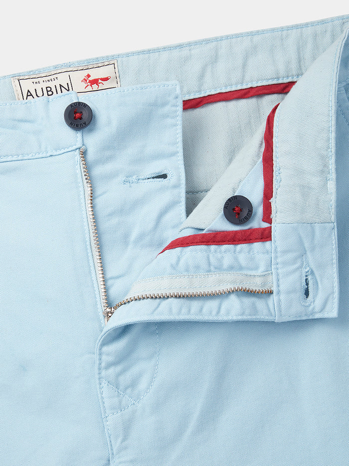 Aubin Light Blue Witham Stretch Chino | Chinos