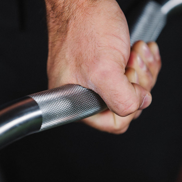 100 LB EZ Curl Fixed Urethane Barbell