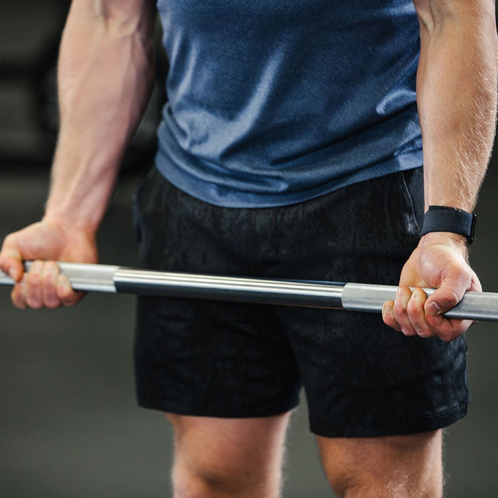100 LB Straight Fixed Rubber Barbell