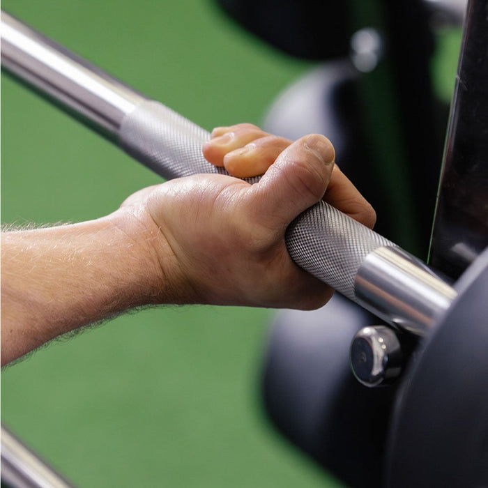 100 LB Straight Fixed Rubber Barbell