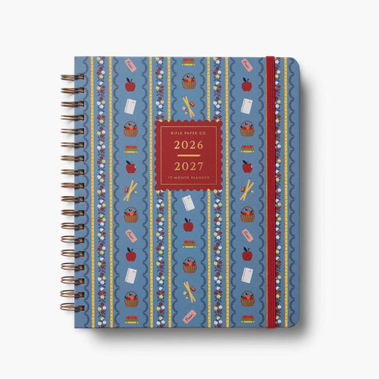 2026-2027 planner with decorative cover on a white background