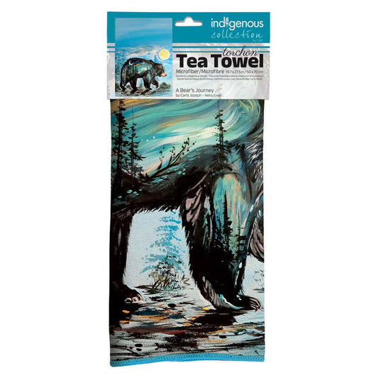 A Bear's Journey Microfiber Tea Towel
