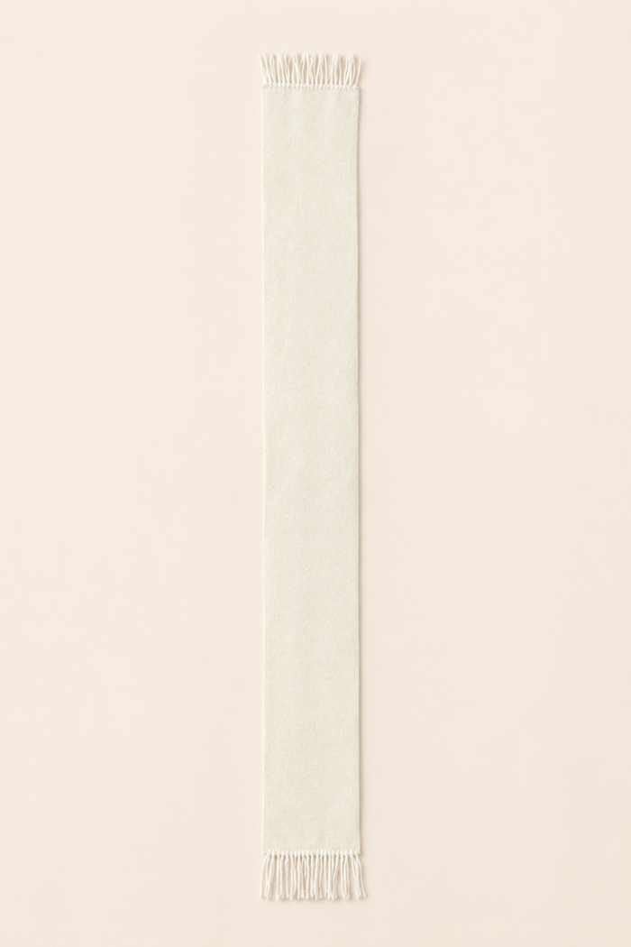 A. Couseins Cream Scarf