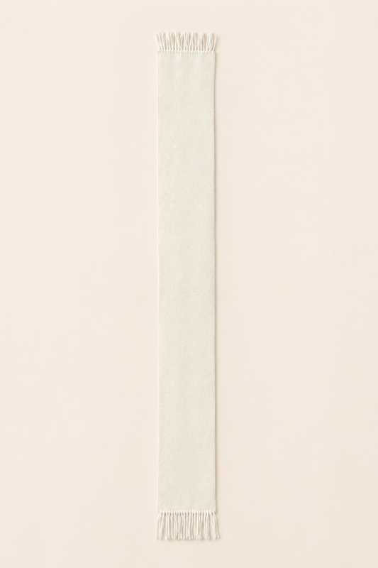 A. Couseins Cream Scarf