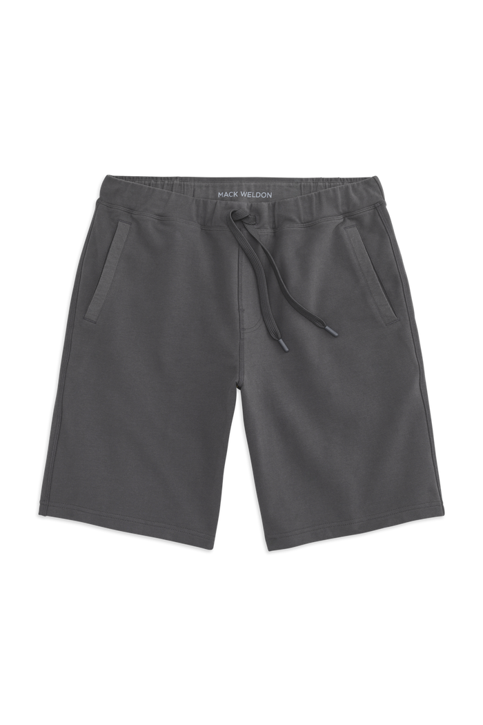 Front view of ACE Sweatshort 9” in Asphalt