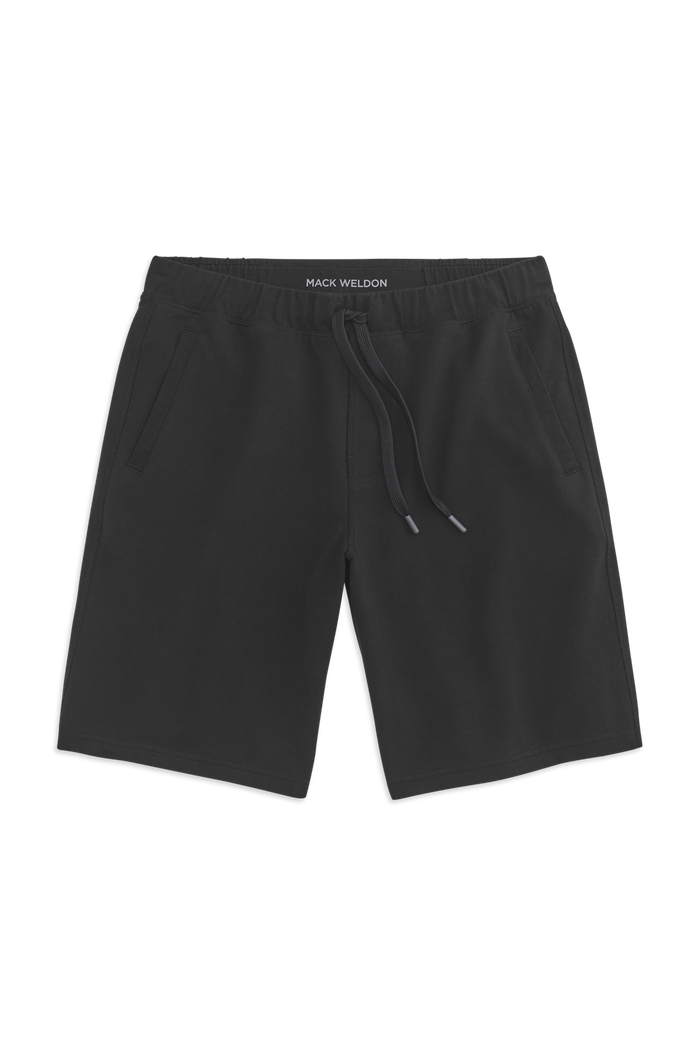 Front view of ACE Sweatshort 9” in True Black