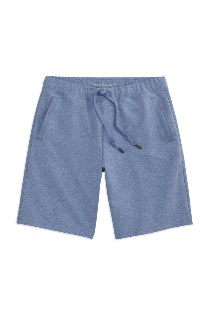 Front view of ACE Sweatshort 9” in Desert Spring Heather