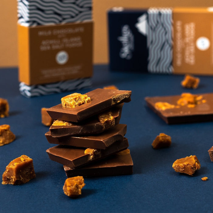 Achill Island Sea Salt Fudge and Milk Chocolate Bar