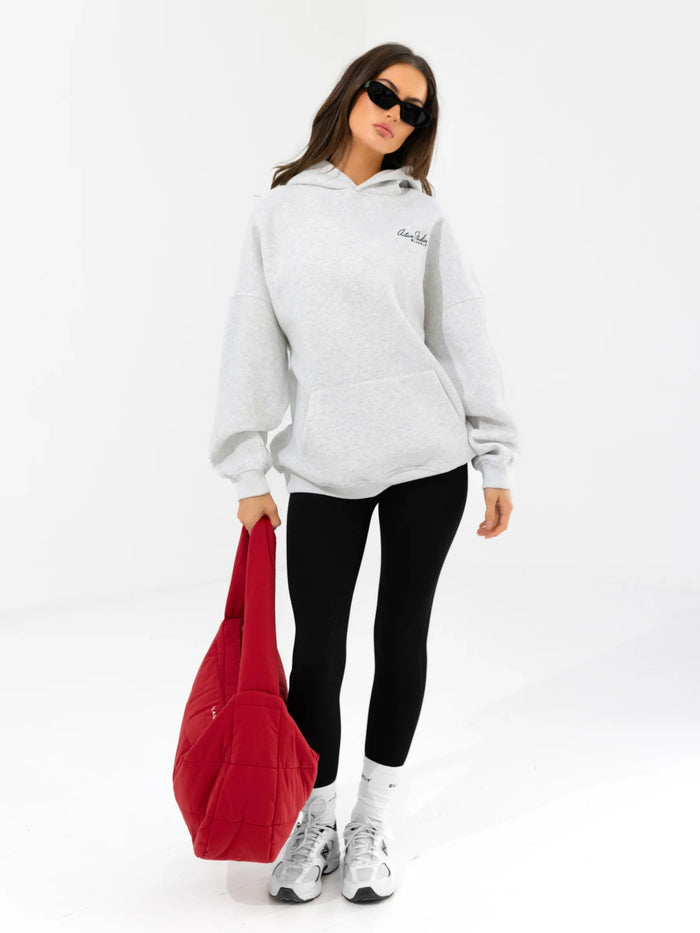 Addie Oversized Hoodie - Marl White
