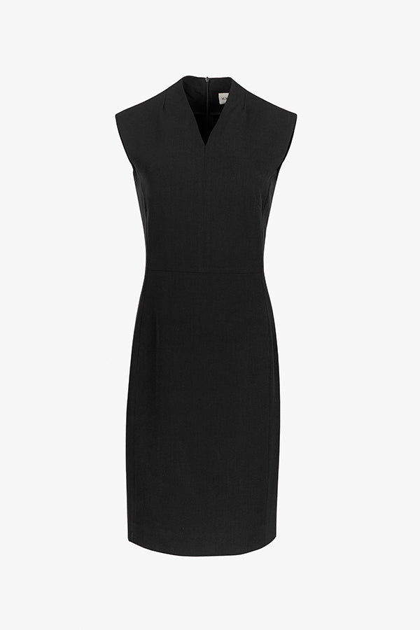 still image of the aditi dress in black | Exclude | Still