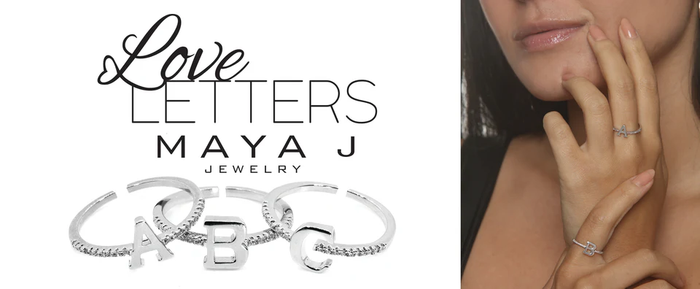 Adjustable Love Letter Yellow Gold Ring | R