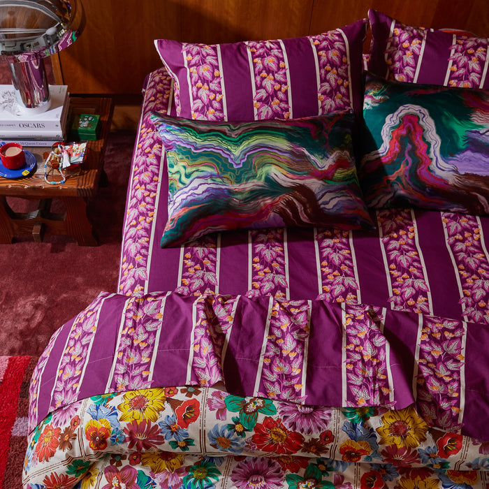 Agata Cotton Pillowcase Set - Mulberry Standard